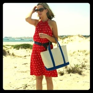 Super cute red sailboat dress